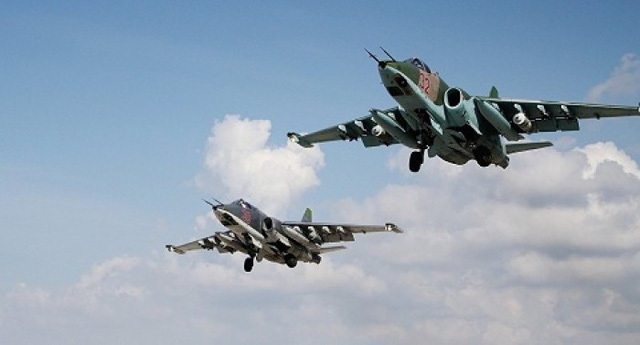 Các máy bay Nga trên bầu trời Syria