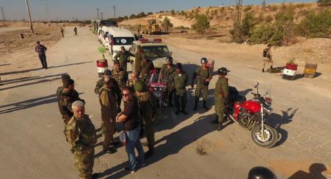 Quân đội Syria tại một điểm chốt thuộc “hành lang nhân đạo ở Aleppo