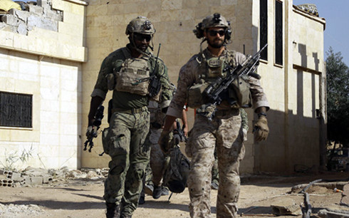 Binh sĩ Mỹ làm nhiệm vụ cố vấn quân sự ở Syria. (Ảnh: AFP)