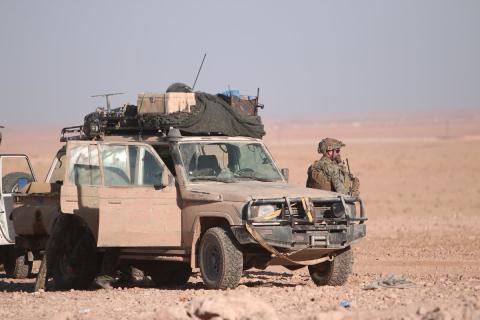 Lực lượng quân đội Mỹ có mặt tại Raqqa. Ảnh: RT